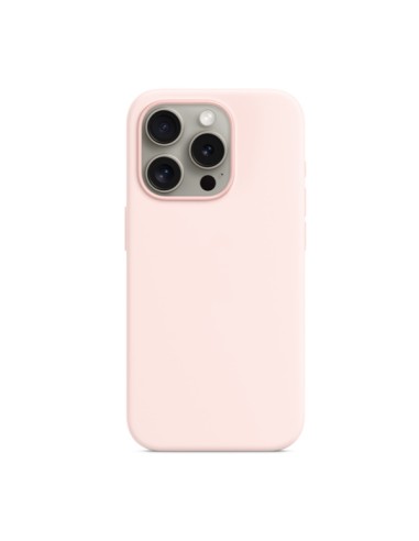 Capa Silicone Líquido para Apple iPhone 15 - Rosa