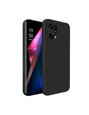 Capa Silicone Líquido para Oppo Find X5 Pro 5G - Preto