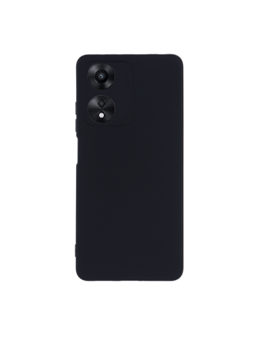 Capa Silicone Líquido para Oppo A17 - Preto