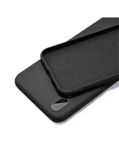 Capa Silicone Líquido para Samsung Galaxy A02 - Preto