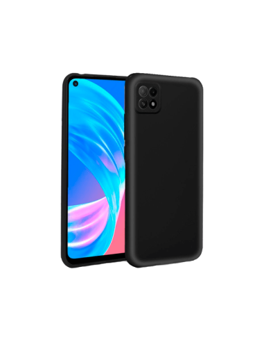 Capa Silicone Líquido para Oppo A73 5G - Preto