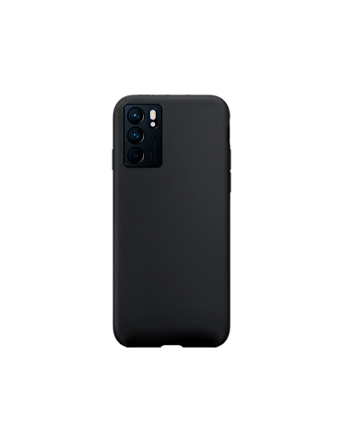 Capa Silicone Líquido para Oppo Reno6 5G - Preto