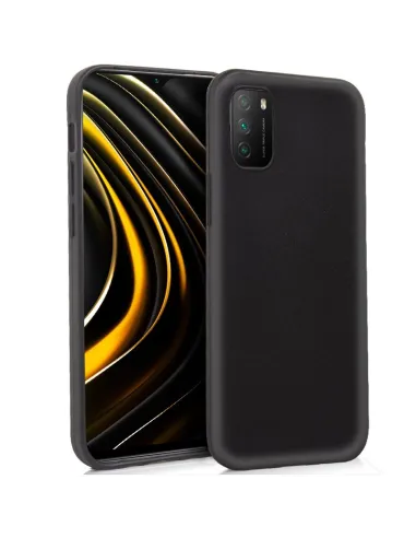 Capa Silicone Líquido para Xiaomi Poco M3 - Preto