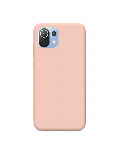 Capa Silicone Líquido para Xiaomi Mi 11 Lite - Rosa