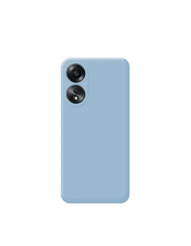 Capa Silicone Líquido  para Oppo A1 5G - Azul Claro