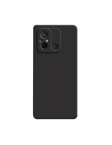 Capa Silicone Líquido para Xiaomi Redmi 12C - Preto