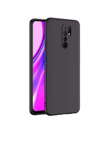 Capa Silicone Líquido para Xiaomi Redmi 9 - Preto