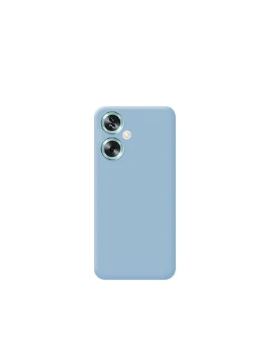 Capa Silicone Líquido  para Oppo A79 5G - Azul Claro