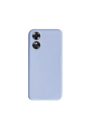 Capa Silicone Líquido Phonecare para Oppo A17 - Azul Claro