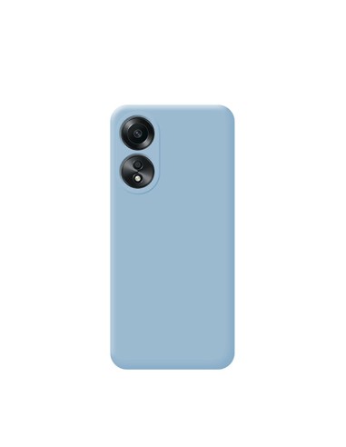 Capa Silicone Líquido Phonecare para Oppo A58 4G - Azul Claro