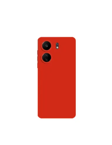 Capa Silicone Líquido  para Xiaomi Redmi 13C - Vermelho