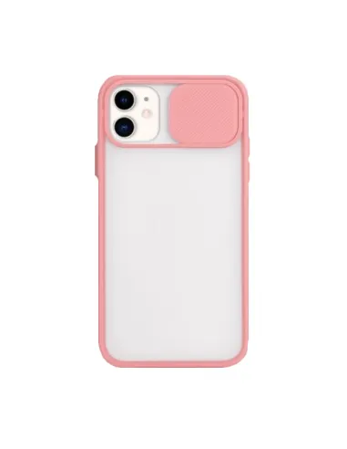 Capa Slide Window Frosted para iPhone X / XS - Rosa