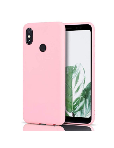 Capa Silicone líquido Rosa para Xiaomi Redmi Note 6 / Pro