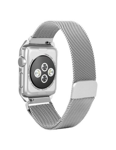 Bracelete Milanese Loop Fecho Magnético para Apple Watch SE (2022) - 40mm - Cinza
