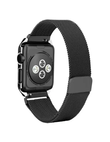 Bracelete Milanese Loop Fecho Magnético para Apple Watch Series 4 - 40mm - Preto