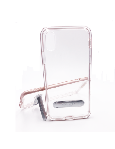 Capa Spigen Crystal Hybrid para iPhone XR - Rosa