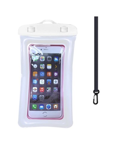 Bolsa Flutuante WaterprofFloating IPX8 - 6"(Altura:210mm x Comp:110mm) para iPhone - Branco