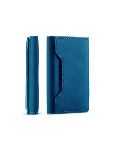 Carteira Magnetic Leather Azul