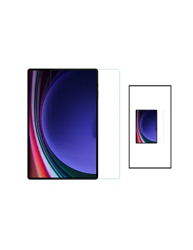 Kit 2 Vidro Premium Full Cover 9H para Samsung Galaxy Tab S9+ Plus - Transparente