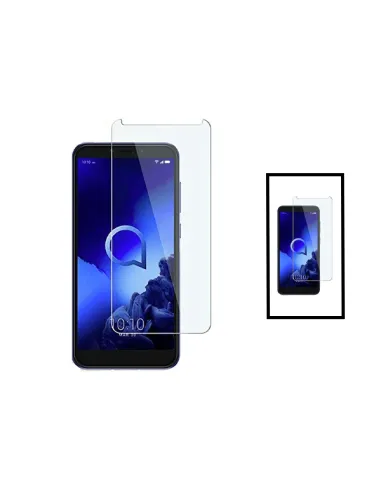 Kit 2 Vidro Premium Full Cover para Alcatel 1B (2022) - Transparente/Preto