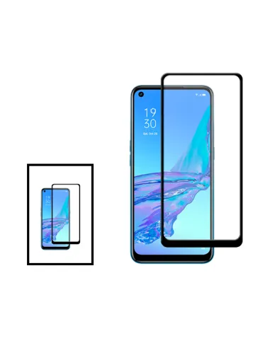 Kit 2 Vidro Premium Full Cover para OnePlus Nord CE 2 Lite 5G - Transparente/Preto