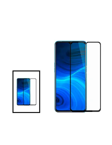 Kit 2 Vidro Premium Full Cover para Oppo A17 - Transparente/Preto