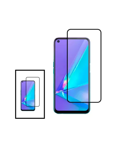 Kit 2 Vidro Premium Full Cover para Realme 9 Pro - Transparente/Preto