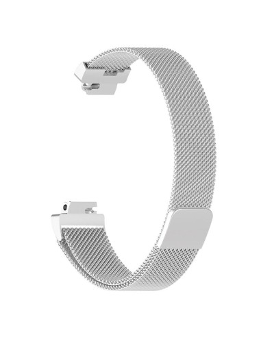 Bracelete Milanese Loop Fecho Magnético para Fitbit Inspire / inspire HR - Cinza