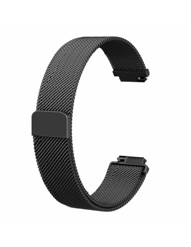 Bracelete Milanese Loop Fecho Magnético para Fitbit Inspire / inspire HR - Preto