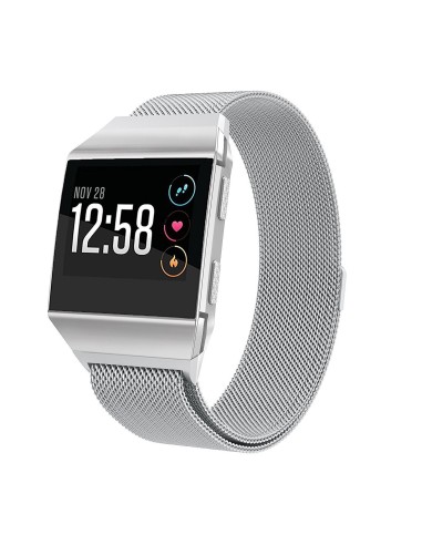 Bracelete Milanese Loop Fecho Magnético para Fitbit Ionic - Cinza