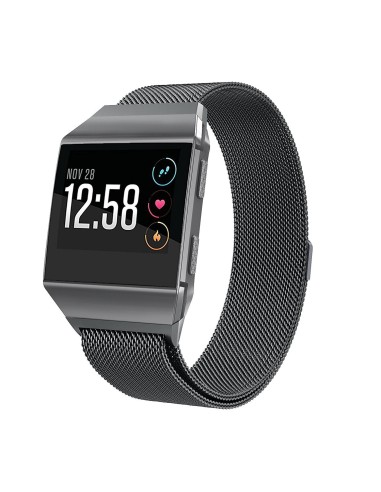 Bracelete Milanese Loop Fecho Magnético para Fitbit Ionic - Preto