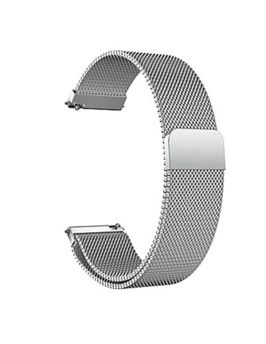 Bracelete Milanese Loop Fecho Magnético para Garmin Forerunner 645 e 645 Music / Forerunner 245 e 245 Music - Cinza