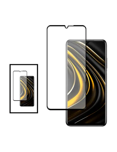 Kit 2 Vidro Premium Full Cover para Xiaomi Poco M3