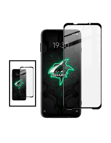 Kit 2 Vidro Premium Full Cover para Xiaomi Black Shark 3 Pro Preto