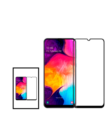 Kit 2 Película de Vidro Temperado 5D Full Cover para Samsung Galaxy A33 5G - Transparente/Preto