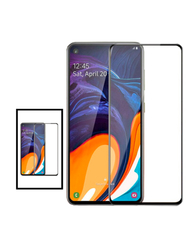 Kit 2 Película de Vidro Temperado 5D Full Cover para Samsung Galaxy A60