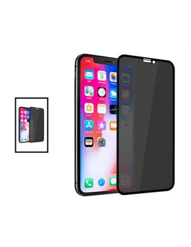 Kit 2 Películas de Vidro Anti-Spy para Apple iPhone 14 - Transperente/Preto