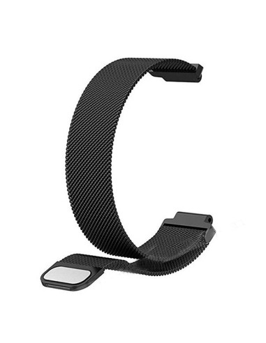 Bracelete Milanese Loop Fecho Magnético para Garmin Forerunner 220 / 230 / 235 / 620 / 630 /735XT - Preto