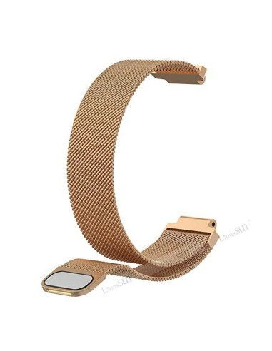 Bracelete Milanese Loop Fecho Magnético para Garmin Forerunner 220 / 230 / 235 / 620 / 630 /735XT - Rosa
