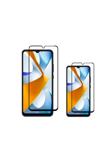 Kit 2 Película de Vidro Temperado 5D Full Cover Phonecare para Xiaomi Poco M6 5G - Transparente/Preto