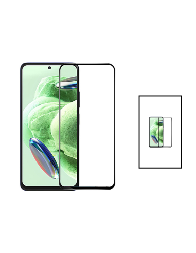 Kit 2 Película de Vidro Temperado 5D Full Cover Phonecare para Xiaomi Redmi Note 13 - Transparente/Preto