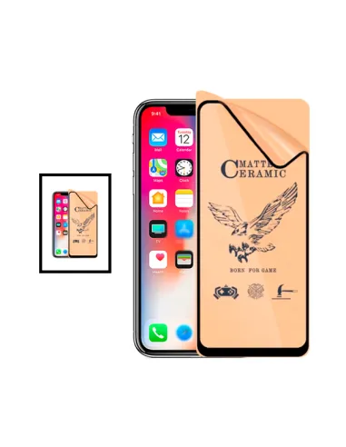 Kit 2 Vidros Temperados CeramicGlass Full Cover para Apple iPhone 14 - Transparente/Preto