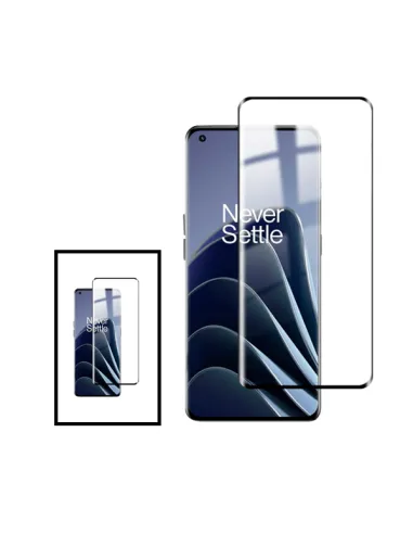 Kit 2 Vidro Temperado Curved para Oppo Find X5 - Transparente/Preto