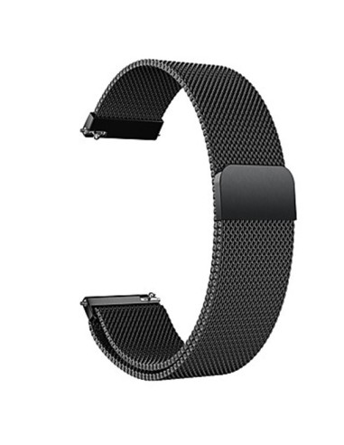 Bracelete Milanese Loop Fecho Magnético para Garmin Vívoactive 3 - Preto