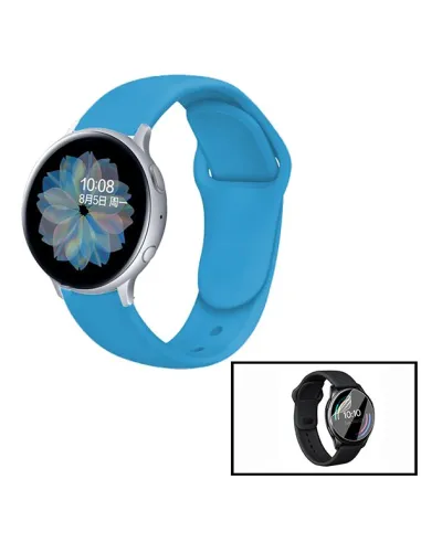 Kit Bracelete SmoothSilicone + Película Marq Adventurer - Azul Céu