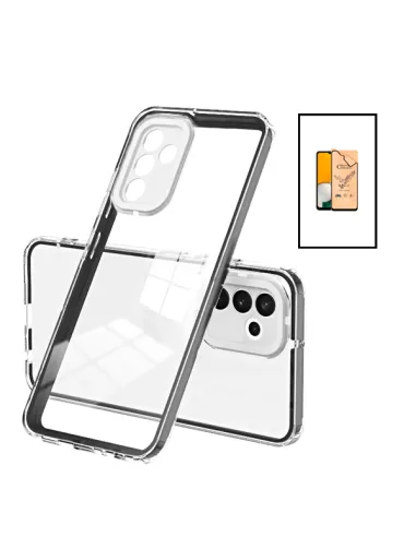 Kit Capa 360 Airbag + CeramicGlass Full Cover para Samsung Galaxy A13 5G - Transparente