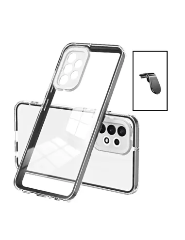 Kit Capa 360 Airbag + Suporte L para Samsung Galaxy A13 - Transparente