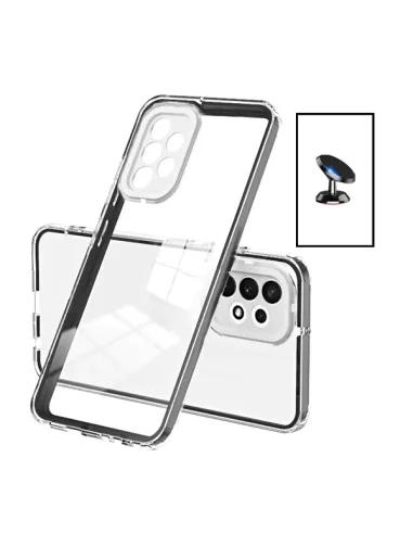 Kit Capa 360 Airbag + Suporte Magnético para Samsung Galaxy A13 - Transparente