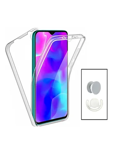 Kit Capa 360° Impact Protection + 1 GripHolder + 1 Suporte para Samsung Galaxy A04e - Transparente/Branco