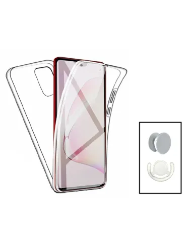 Kit Capa 360° Impact Protection + 1 GripHolder + 1 Suporte para Samsung Galaxy A34 5G - Transparente/Branco